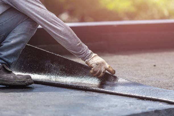 Professional Basement Waterproofing technician working in Hamilton, IN